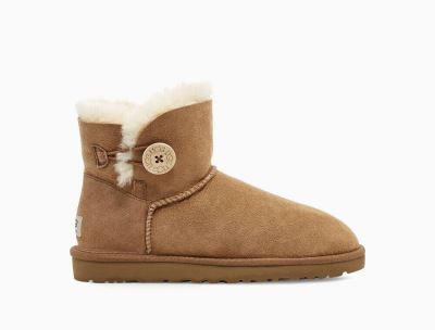 UGG Mini Bailey Button II Classic Boots for Womens - Chestnut/Brown India